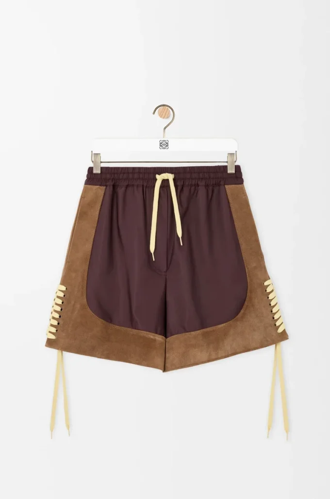 Pantalones cortos de tejido técnico Marrón Pantalones cortos de tejido técnico Marrón
