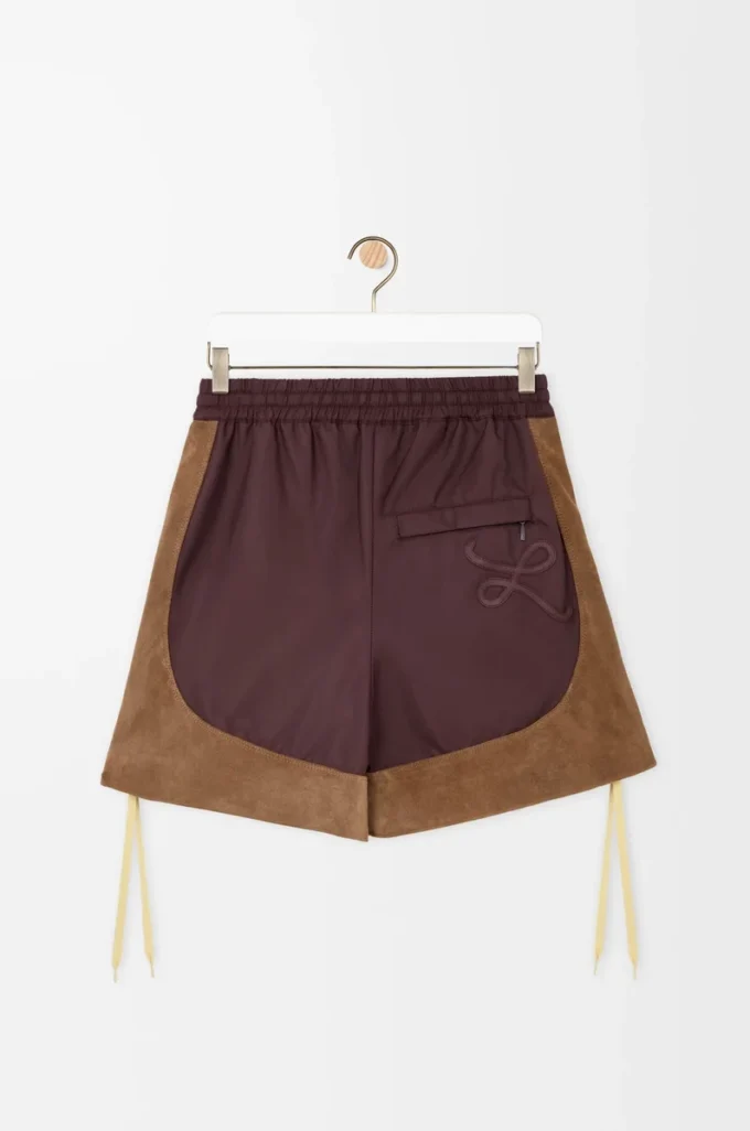 Pantalones cortos de tejido técnico Marrón Pantalones cortos de tejido técnico Marrón