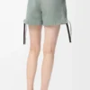 Pantalones cortos de trabajo en denim verde caqui Pantalones cortos de trabajo en denim verde caqui