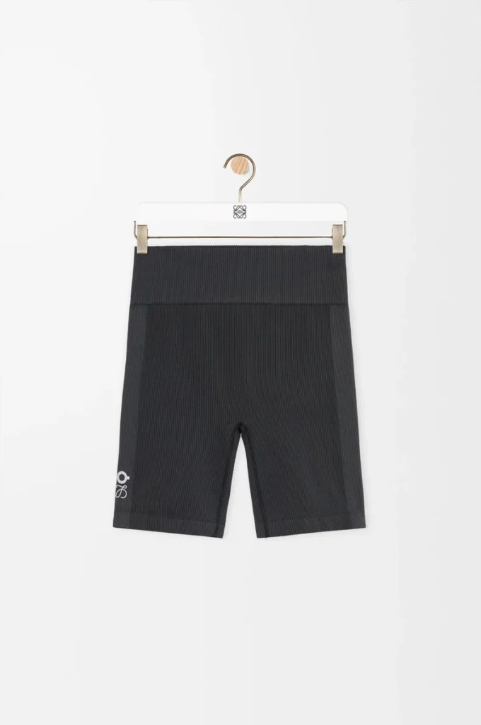 Pantalones cortos sin costuras en jersey técnico Negro Pantalones cortos sin costuras en jersey técnico Negro