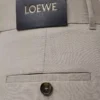Pantalones cruzados de lana, color beige claro jaspeado