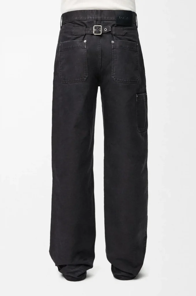 Pantalones de algodón Antracita Pantalones de algodón Antracita