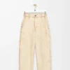 Pantalones de algodón Beige Pantalones de algodón Beige