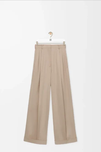 Pantalones de algodón Beige