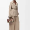 Pantalones de algodón Beige Pantalones de algodón Beige
