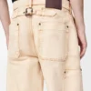 Pantalones de algodón Beige Pantalones de algodón Beige