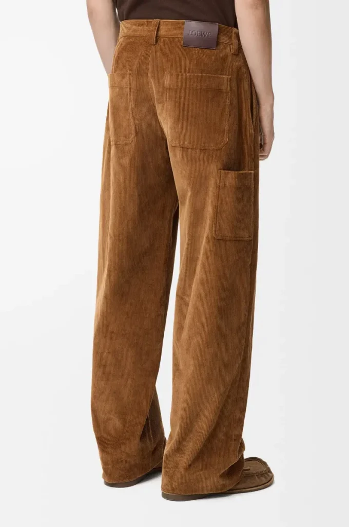 Pantalones de algodón marrón Pantalones de algodón marrón