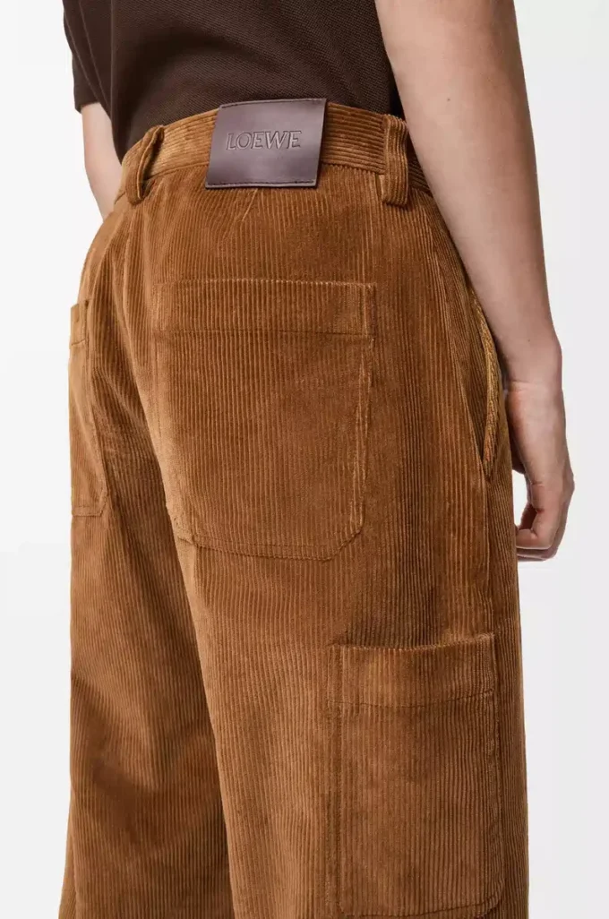 Pantalones de algodón marrón Pantalones de algodón marrón