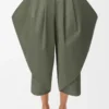 Pantalones de algodón verde caqui Pantalones de algodón verde caqui