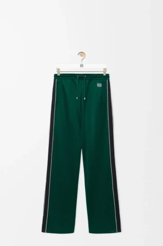 Pantalones de chándal de jersey técnico verde oscuro