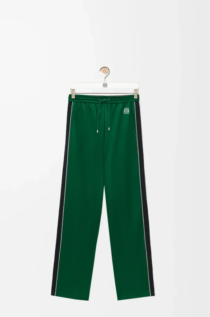 Pantalones de chándal de jersey técnico verde pop Pantalones de chándal de jersey técnico verde pop
