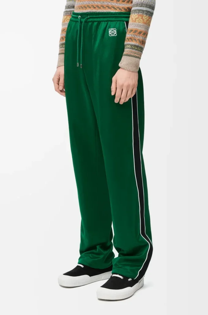 Pantalones de chándal de jersey técnico verde pop Pantalones de chándal de jersey técnico verde pop