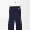 Pantalones de chándal en jersey técnico azul marino oscuro