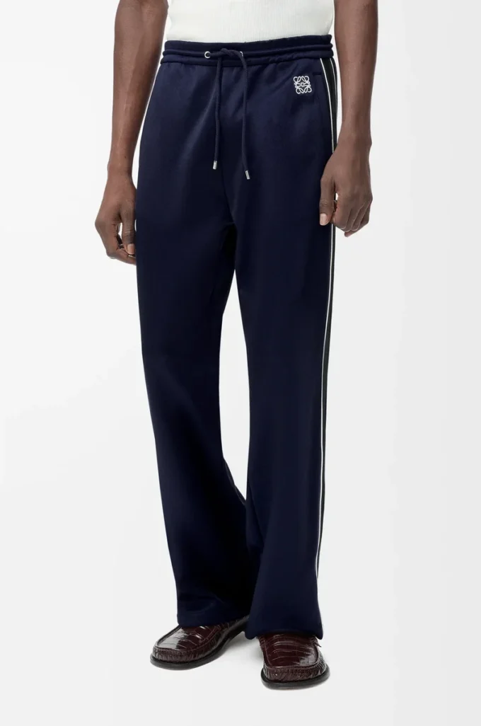 Pantalones de chándal en jersey técnico azul marino oscuro