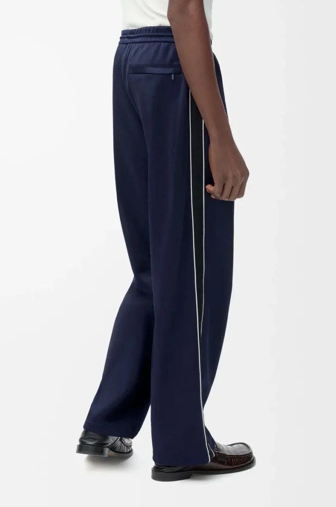 Pantalones de chándal en jersey técnico azul marino oscuro