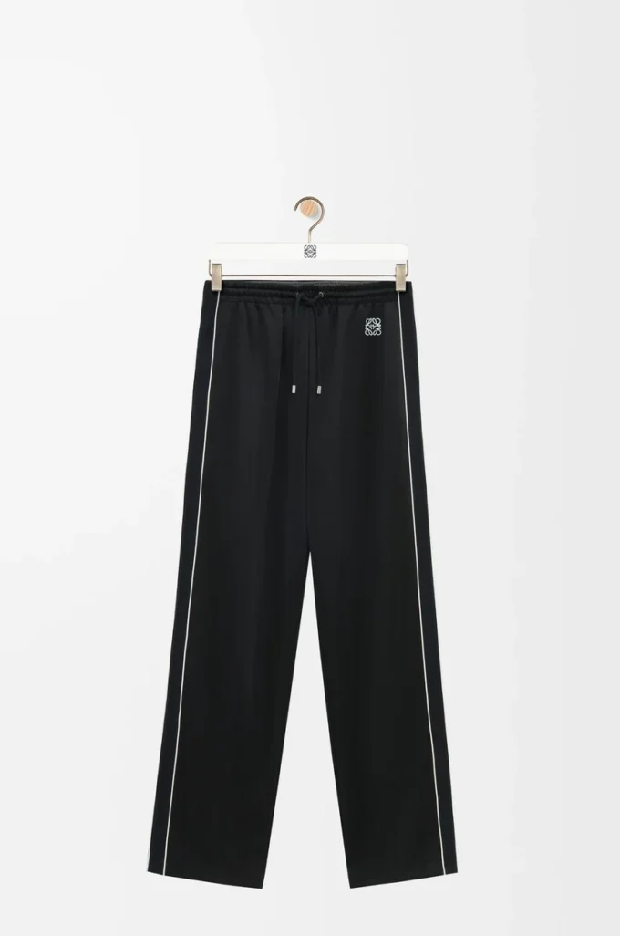 Pantalones de chándal en jersey técnico negro