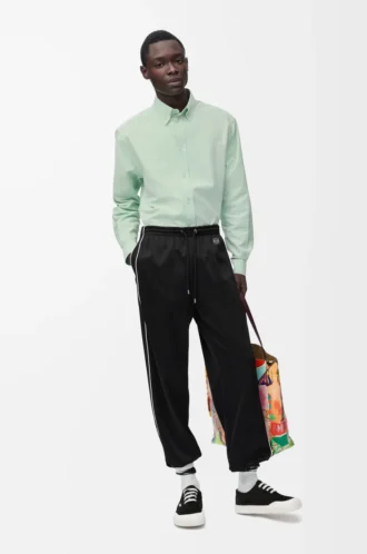 Pantalones de chándal en jersey técnico negro