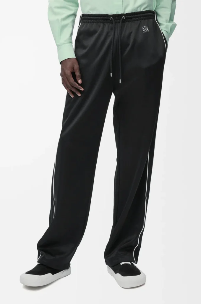 Pantalones de chándal en jersey técnico negro