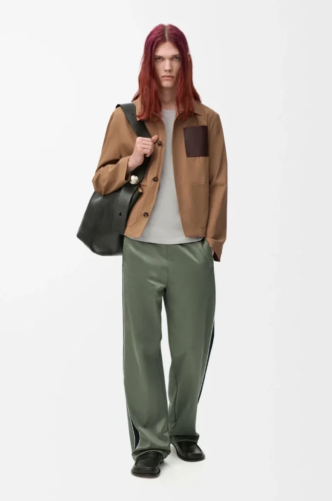Pantalones de chándal en jersey técnico Verde caqui Pantalones de chándal en jersey técnico Verde caqui
