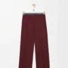 Pantalones de lana burdeos Pantalones de lana burdeos