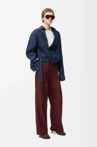 Pantalones de lana burdeos Pantalones de lana burdeos