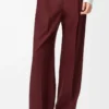 Pantalones de lana burdeos Pantalones de lana burdeos