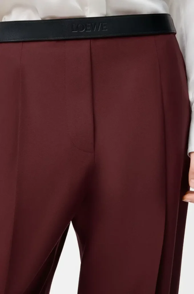 Pantalones de lana burdeos Pantalones de lana burdeos