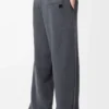 Pantalones de lana gris jaspeado