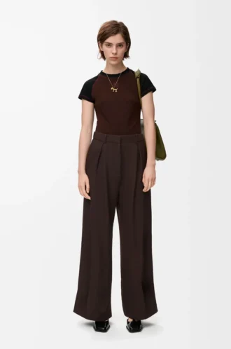 Pantalones de lana Marrón Pantalones de lana Marrón