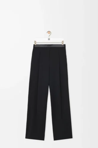Pantalones de lana Negro Pantalones de lana Negro