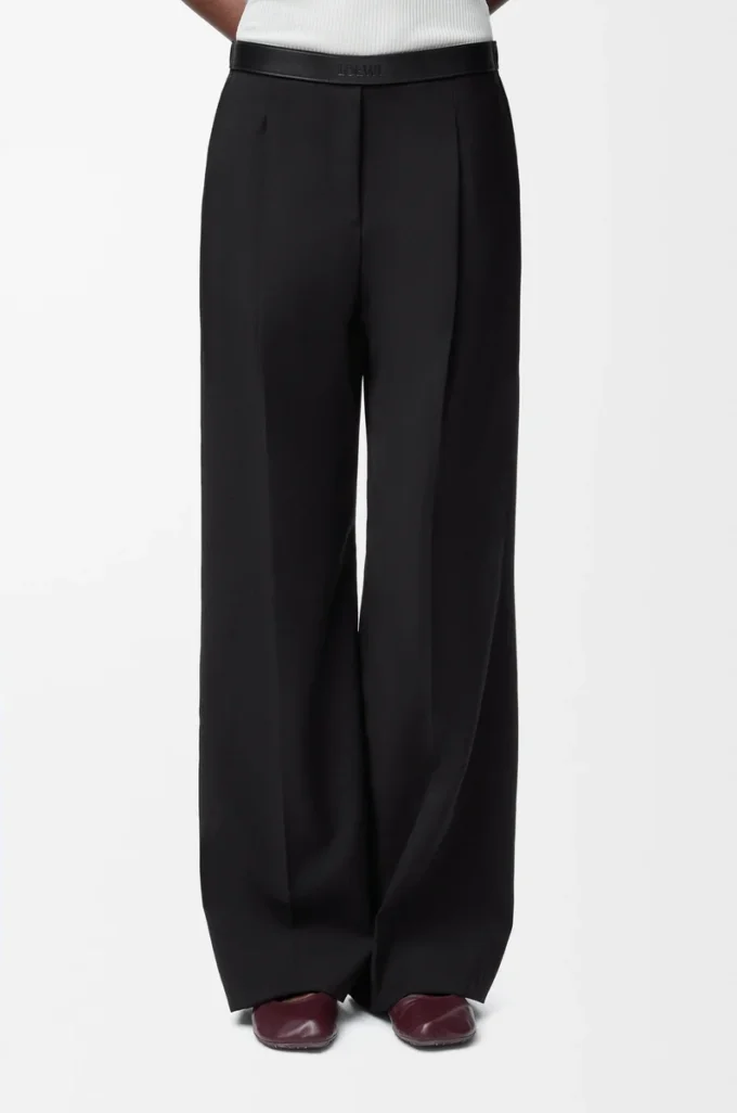 Pantalones de lana Negro Pantalones de lana Negro