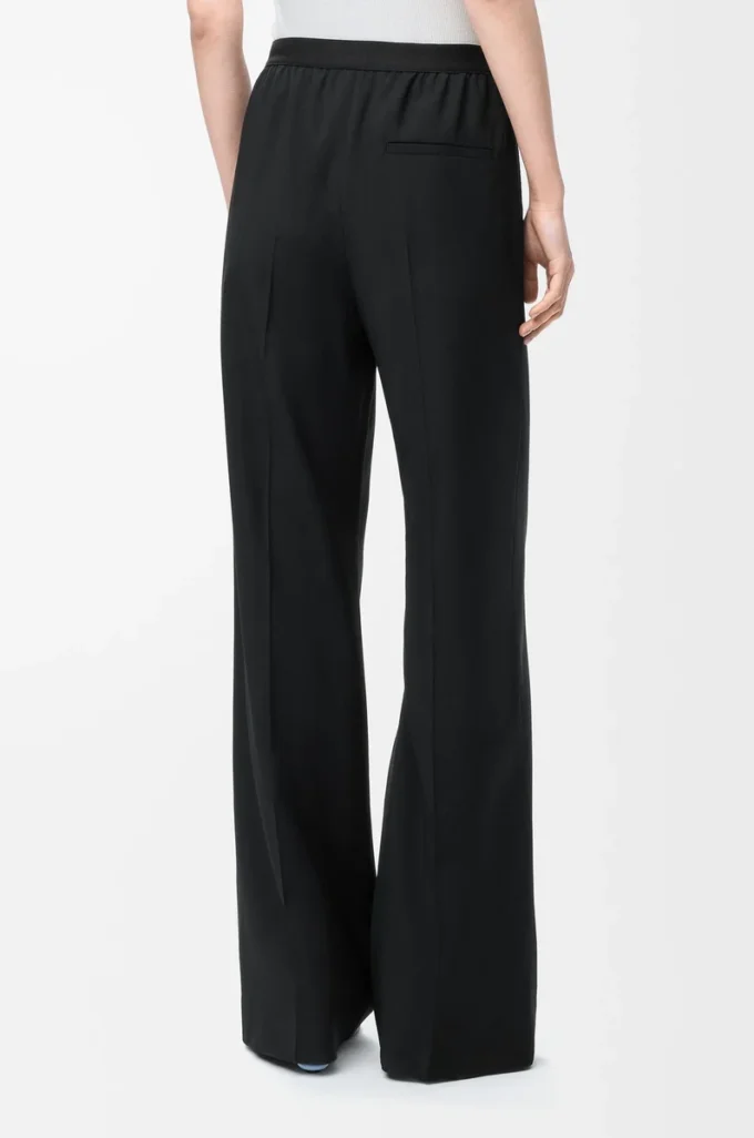 Pantalones de lana Negro Pantalones de lana Negro