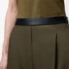 Pantalones de lana verde caqui Pantalones de lana verde caqui