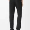 Pantalones de lana y seda Negro