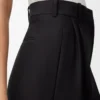 Pantalones de lana y seda Negro