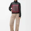 Pantalones de piel de cabra anteada. Beige oscuro.
