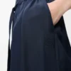 Pantalones de pijama de seda azul marino Pantalones de pijama de seda azul marino