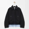 Parka con capucha de algodón Negro Parka con capucha de algodón Negro