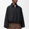 Parka con capucha de algodón Negro Parka con capucha de algodón Negro
