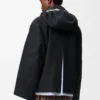 Parka con capucha de algodón Negro Parka con capucha de algodón Negro