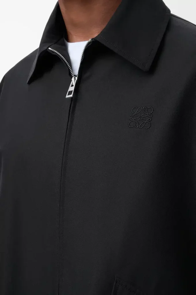 Parka con capucha de algodón Negro Parka con capucha de algodón Negro