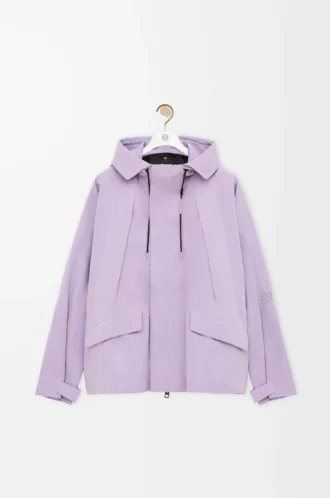 Parka corta de algodón técnico Lila