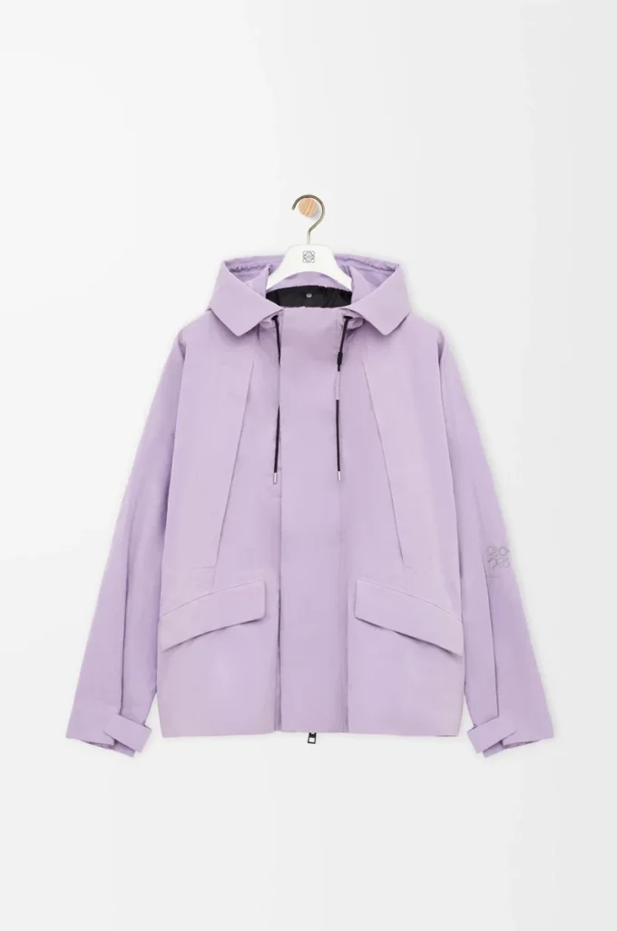 Parka corta de algodón técnico Lila