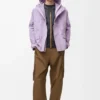 Parka corta de algodón técnico Lila