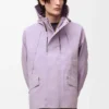 Parka corta de algodón técnico Lila