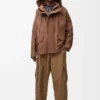 Parka corta de algodón técnico Toffee