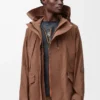 Parka corta de algodón técnico Toffee