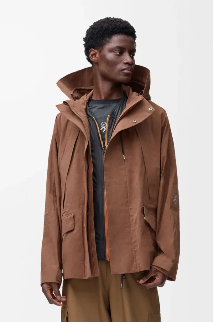Parka corta de algodón técnico Toffee