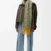 Parka corta de piel de becerro napa Verde oscuro Parka corta de piel de becerro napa Verde oscuro
