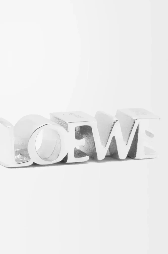 Pendiente individual LOEWE Graphic en plata de ley Plata Pendiente individual LOEWE Graphic en plata de ley Plata